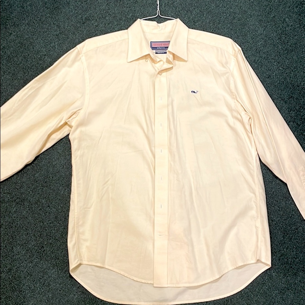 Vineyard Vines Yellow Button Down